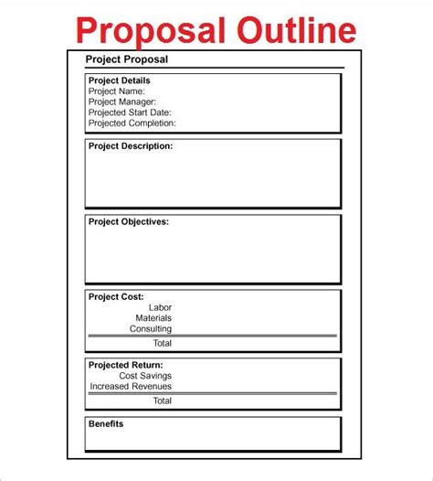 A capstone proposal is a mandatory and essential academic work presented before the dissertation or term paper defense. 20+ Proposal Outline Templates - DOC, PDF (With images ...