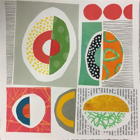 Another Collage Of Circles And Ovals Lucieduclos Janedavies Collage
