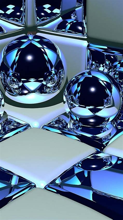 Abstract Cgi Balls Cubes Digital Art Reflections 3d