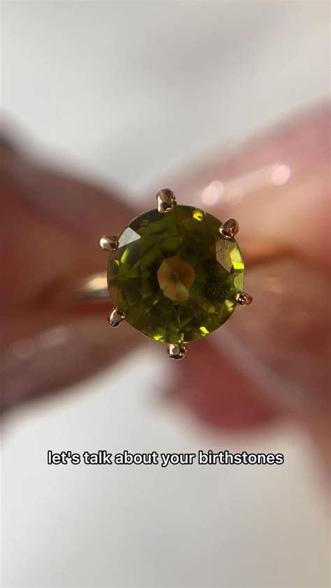 August Birthstones Peridot Spinel And Sardonyx Vintage Jewelry Fine