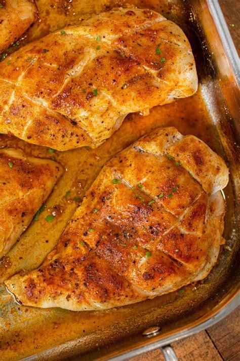 You also have the option of throwing on your broiler in the last 2 minutes to get crispier edges! Oven Baked Rotisserie Chicken Breasts Recipe - Dinner ...