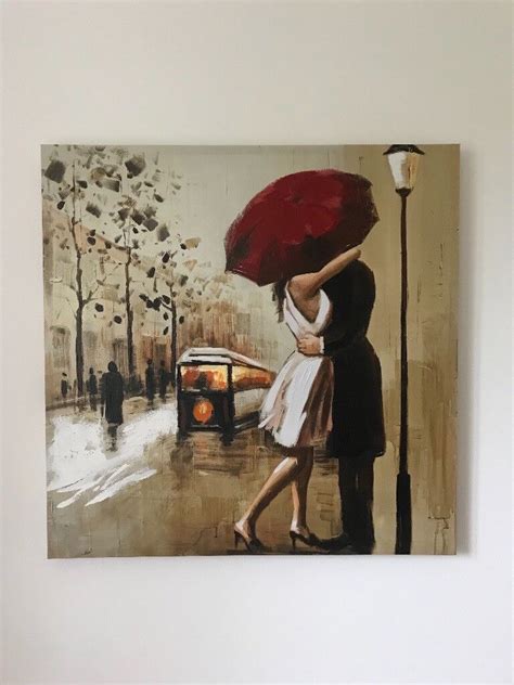 Romantic Couple With Red Umbrella Canvas In Pontprennau Cardiff Gumtree