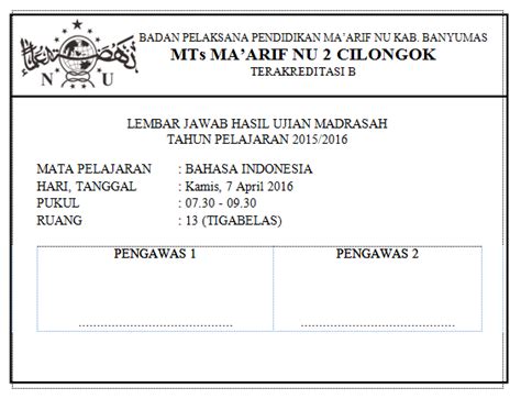 92+ Terpopuler Cover Amplop Soal Ujian Sekolah, Soal Ujian
