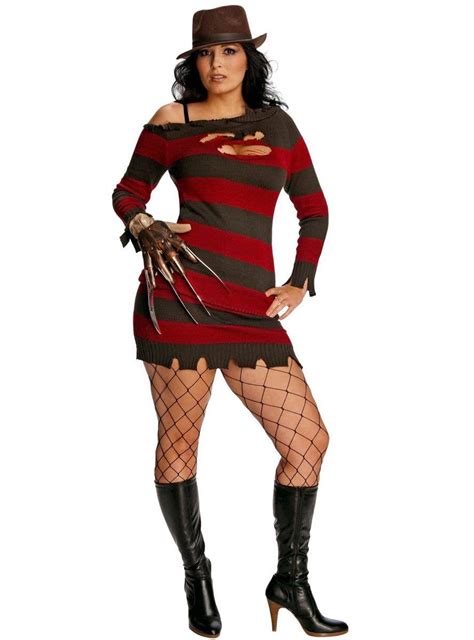 Freddy Krueger Plus Size Costume Womens Halloween Costumes