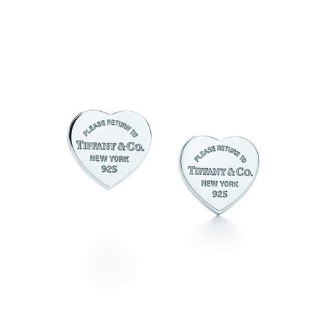 Return To Tiffany® Mini Heart Tag Earrings In Sterling Silver