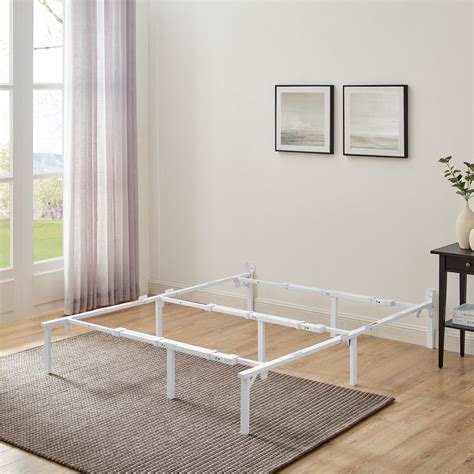 Mainstays 12 Adjustable Metal Platform Bed Frame White Twin King