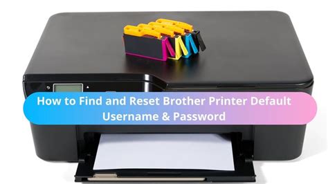 A Printer With The Words How To Find And Rest Brother Printer Default
