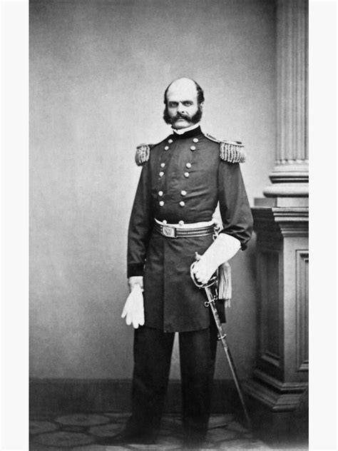 General Ambrose Burnside Standing Portrait 1861 Poster By