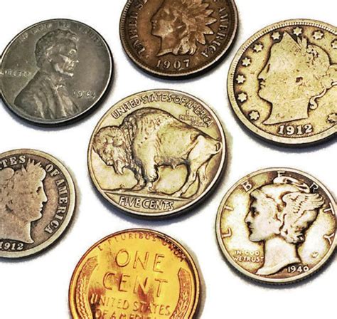 Coin Collection 7 Rare Coins Set Collector Set Us Coins Etsy