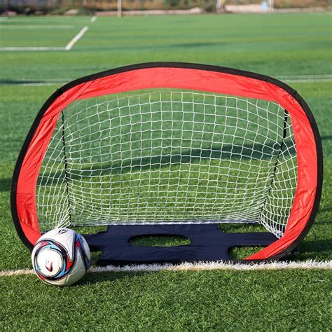 2 In 1 Soccer Goal Portable Soccer Net Durable Polyester Mesh Frame