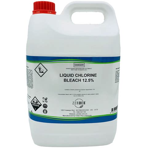 An alternative, if you are using the bleach to remove the color in a dark fabric specifically, is to use a product like rit. Liquid Chlorine - 12.5% Bleach (5L) - Zender - Zender