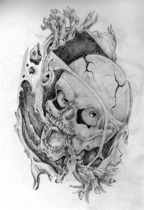 Skull Rip Out By Twistedxdesign On Deviantart