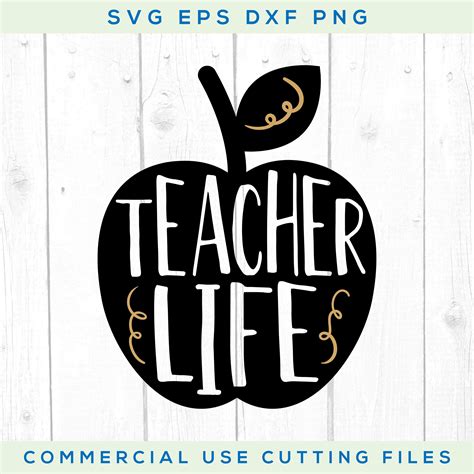 Teacher Life Svg Teacher Appreciation Svg Teacher Gift | Etsy | Graphic design teacher, Teacher ...