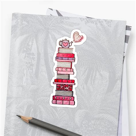 I Love Books And Books Love Me Sticker By Gentlecounsel Redbubble