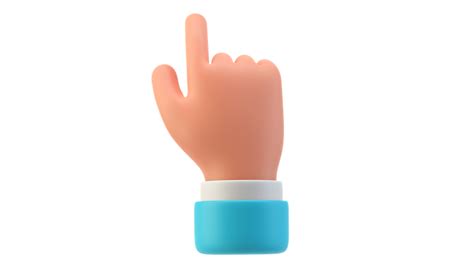 Premium Small Finger Hand Gesture 3d Illustration Download In Png Obj
