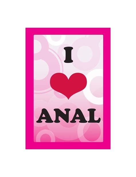 i love anal card lust brighton adult shop adore your love life