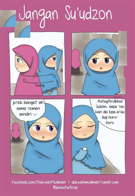 Gambar Komik Muslimah Yang Mudah Digambar Komicbox