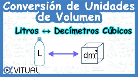 🧊 Conversión De Unidades De Volumen Litros L A Decímetros Cúbicos
