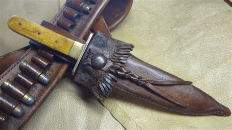 Pin by EagleLakeLeather on Custom Cowboy Knife | Bowie knife, Knife, Bowie knife sheath