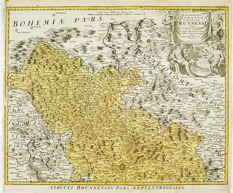 Marchionatus Moraviae Circulus Brunnensis Old Map By Homann J B