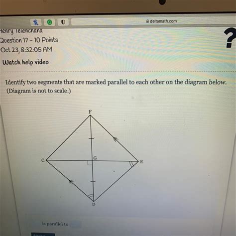 Identify Two Segments That Are Marked Parallel To Each Other On The