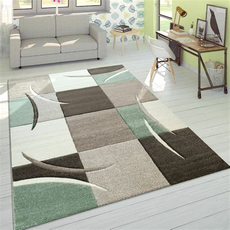 Vintage rugs are decorative heavy textiles that are at least 30 years old. Designer Teppich Modern Konturenschnitt Pastellfarben Mit ...