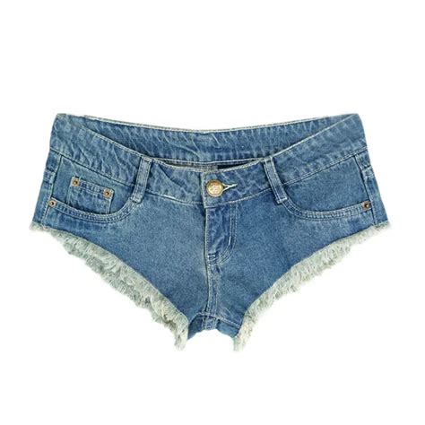 Jimmyhanlk Fashion Women Sexy Clubwear Low Waist Mini Shorts Jeans Broken Holes Denim Shorts In