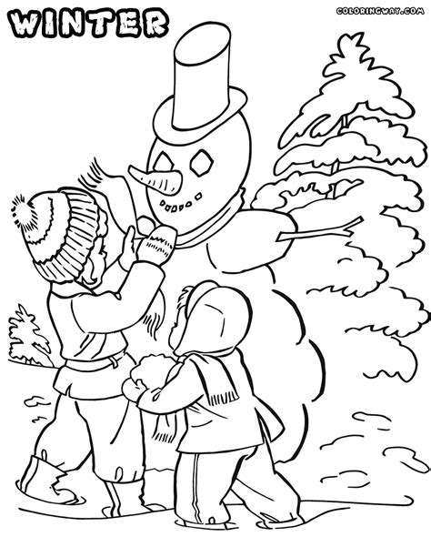 Winter coloring pages | Coloring pages to download and print