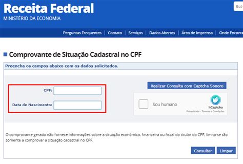 Top situação cadastral cpf receita federal