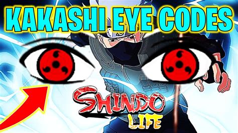 ⭐shindo Life Kakashi Custom Eye Codes⭐ Youtube
