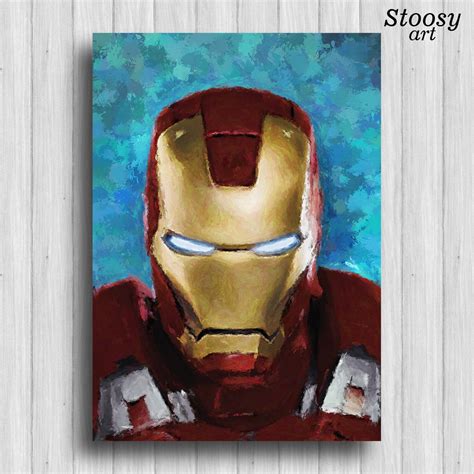 Iron Man Poster Avengers Art Marvel Painting Iron Man Artwork Obrazy