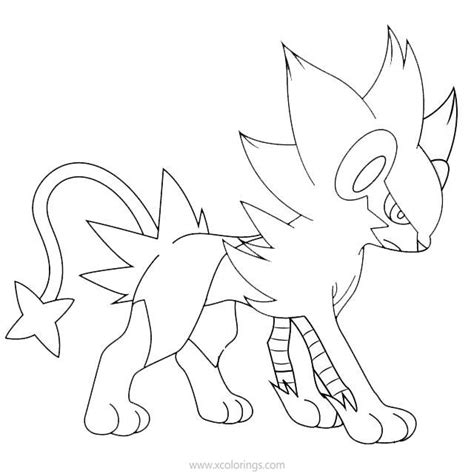 Pokemon Coloring Pages Luxray