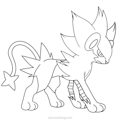 Pokemon Luxray Coloring Pages Coloring Pages