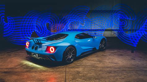 배경 화면 Ford Gt 2017 포드 Gt Ford Gt Riviera Blue 푸른 초차 4000x2250