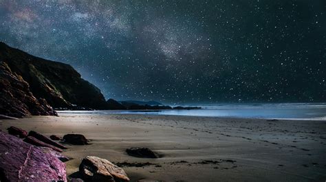 Seashore during Nighttime · Free Stock Photo