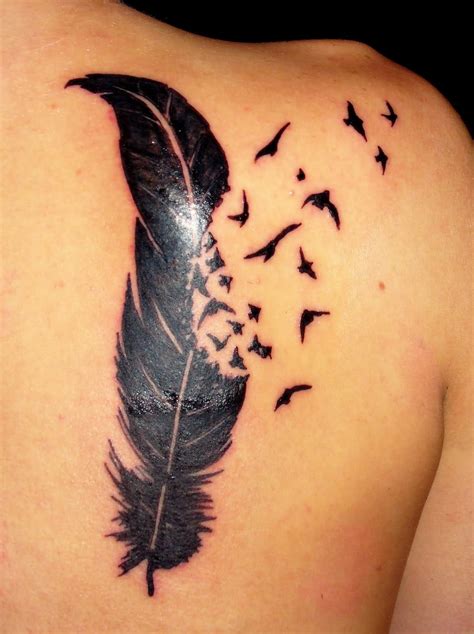 Feather Into Birds Tattoo Free For All Tattoo Help 47244