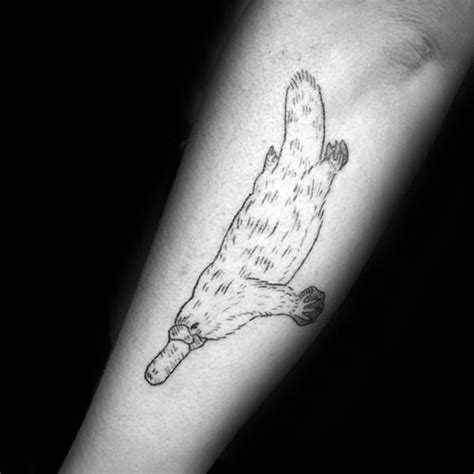 50 Platypus Tattoo Designs Für Männer Animal Ink Ideen Mann Stil