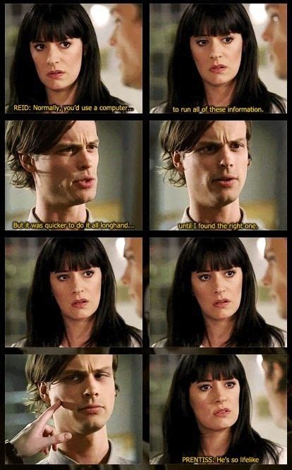 So, you expecting the queen? Prentiss And Reid | Criminal minds funny, Criminal minds ...