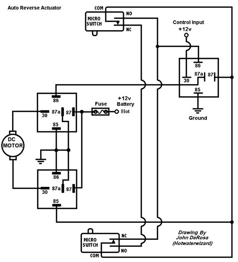 12v Linear Actuator Wiring Diagram Linear Actuator Relay Wiring