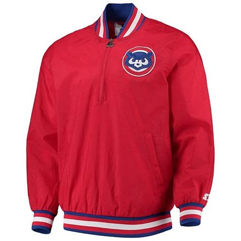 Mens G Iii Sports By Carl Banks Red Chicago Cubs Starter Jet Game Half