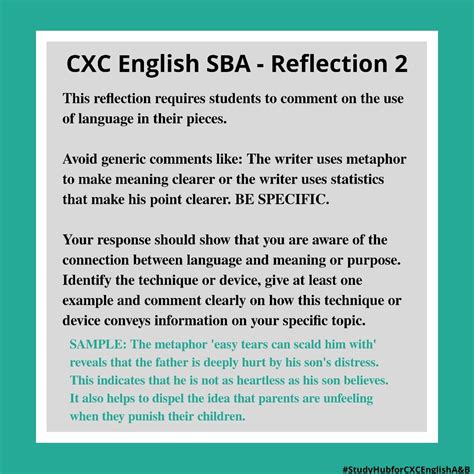 English Sba Reflection 2 Quotes Viral Update