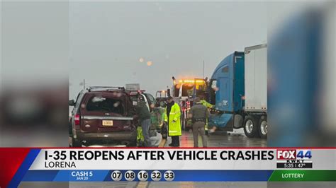 I 35 Reopens After Vehicle Crashes In Lorena