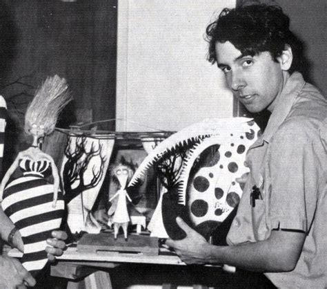 Tim Burton With Models From His Stop Motion Animated Short Vincent Tim Burton Tim