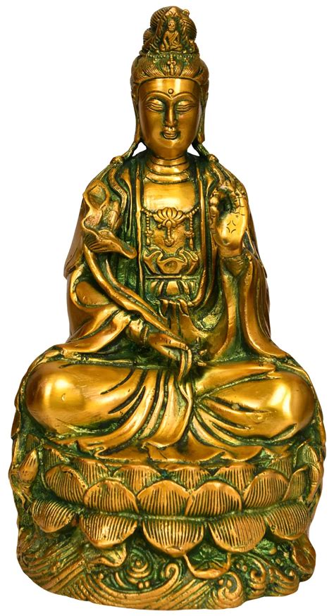 Tibetan Buddhist Deity Kuan Yin Goddess Of Compassion Exotic India Art