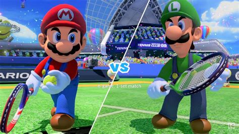 Mario Tennis Ultra Smash Mario Vs Luigi Wii U Gameplay
