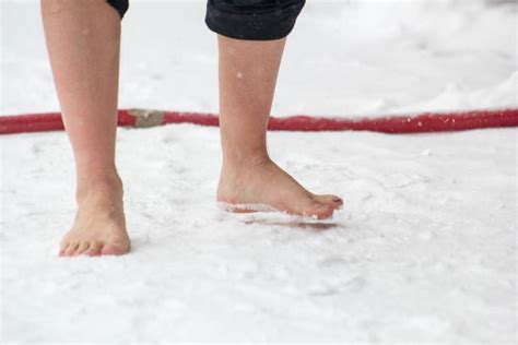 Bare Foot In Snow Stock Photos Pictures And Royalty Free Images Istock