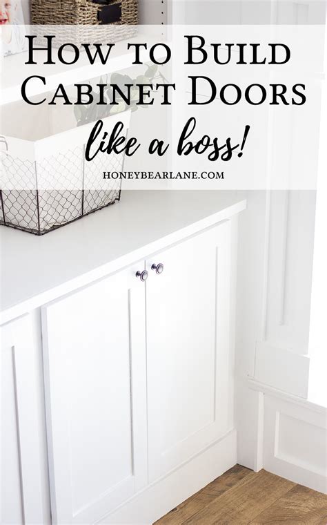 But ken doesn't build them that way. How to Build Cabinet Doors Like a Boss - Honeybear Lane