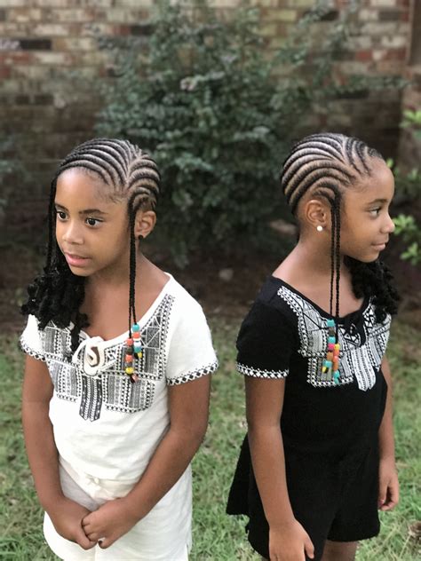 They can choose their own beads. Kids braids by shugabraids | Black girl braid styles, Hair ...