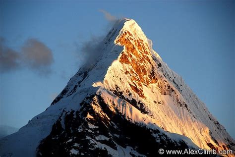 On paramount mountain, a leader emerges. Artusanraju, Peru, the mountain from the Paramount ...