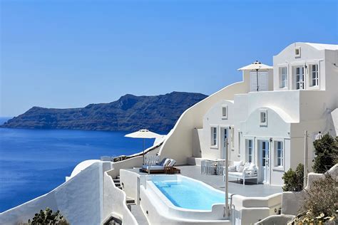 Grece Santorin Location Villa De Luxe Vue Mer Piscine